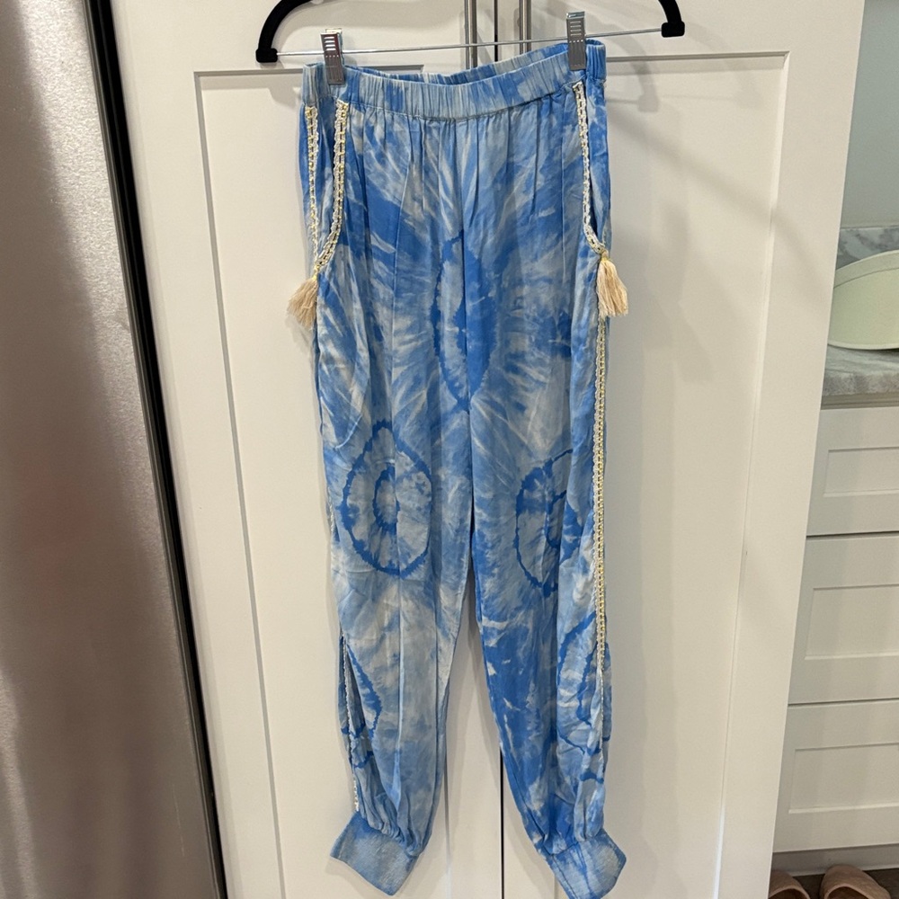 Skemo Light Blue Tie-Dye Pants